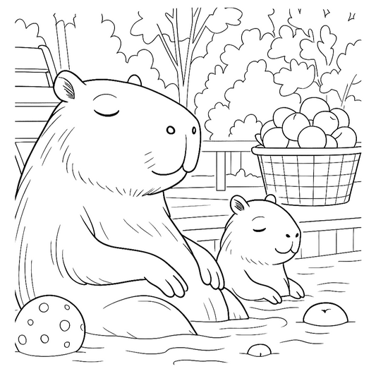 Free coloring page - The best thing to do is to chill with you