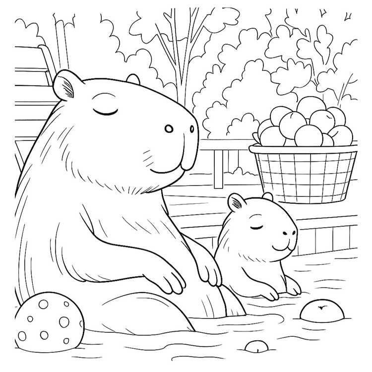Free coloring page - The best thing to do is to chill with you
