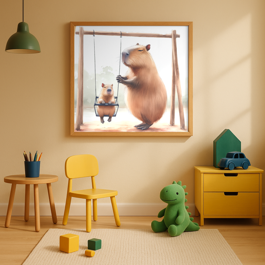 Capybara park downloadable print